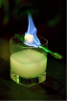 Absintyhglasswith fire